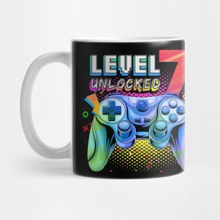 Level 7 Unlocked Video Game 7th Birthday Gamer Boys Mug